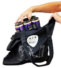 Load image into Gallery viewer, Black Cotton Tote bag